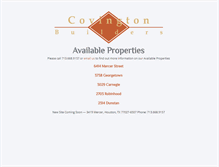 Tablet Screenshot of covingtonbuilders.com